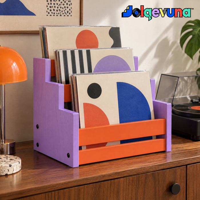 Jolqevuna™ Lavender Step Record Rack view 1