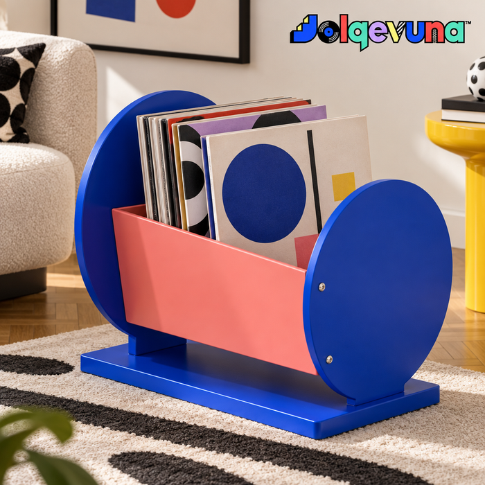 Jolqevuna™ Blue Orbit Record Rack view 1