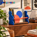 Jolqevuna™ Blue Wave Record Rack view 1