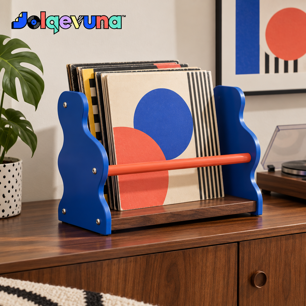 Jolqevuna™ Blue Wave Record Rack view 4