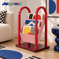 Jolqevuna™ Red Arch Tiered Magazine Stand view 1