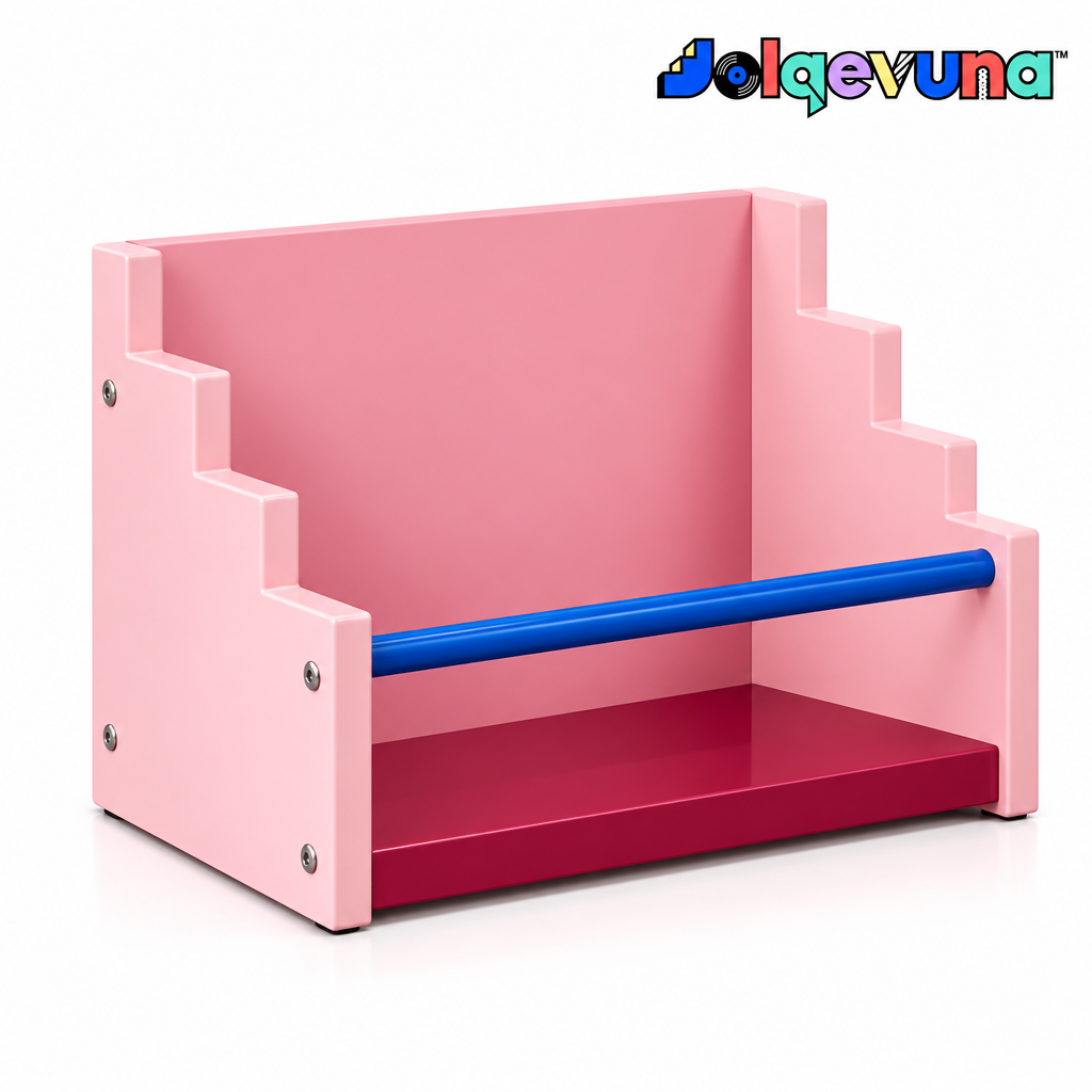 Jolqevuna™ Pink Step Record Rack view 4