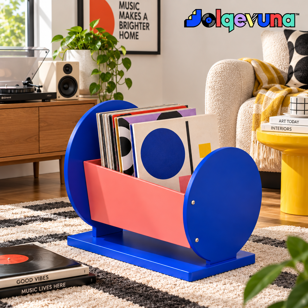 Jolqevuna™ Blue Orbit Record Rack view 2