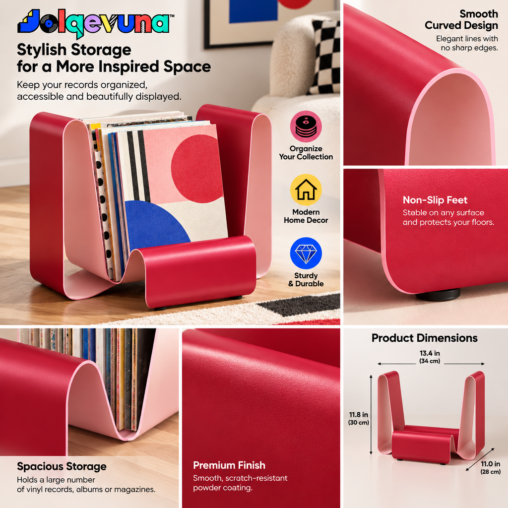 Jolqevuna™ Rose Ribbon Magazine Holder view 3