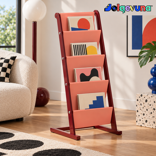 Jolqevuna™ Coral Ladder Magazine Stand view 1