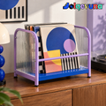 Jolqevuna™ Lavender Ribbed Record Rack view 1